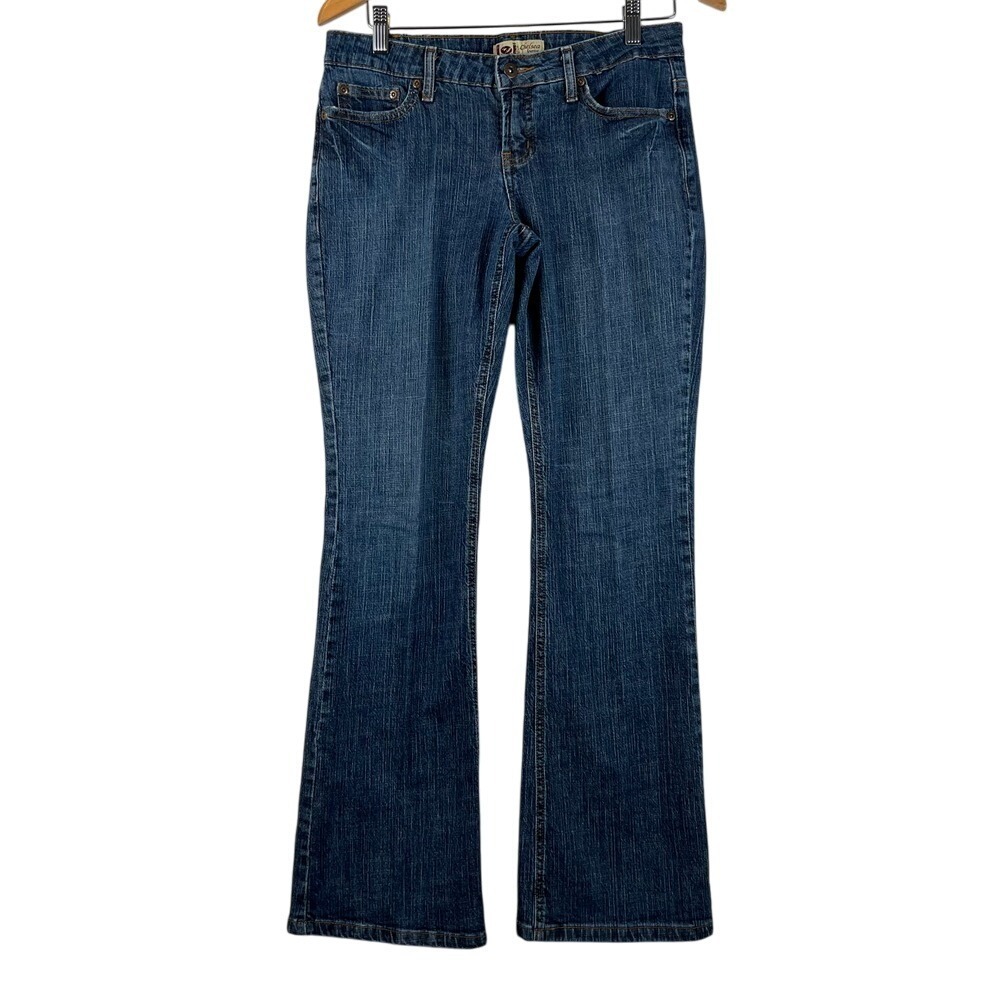Vintage L.e.i. Chelsea Low Rise Jeans Womens 7 Bootcut Denim Dark Wash Y2K 90s